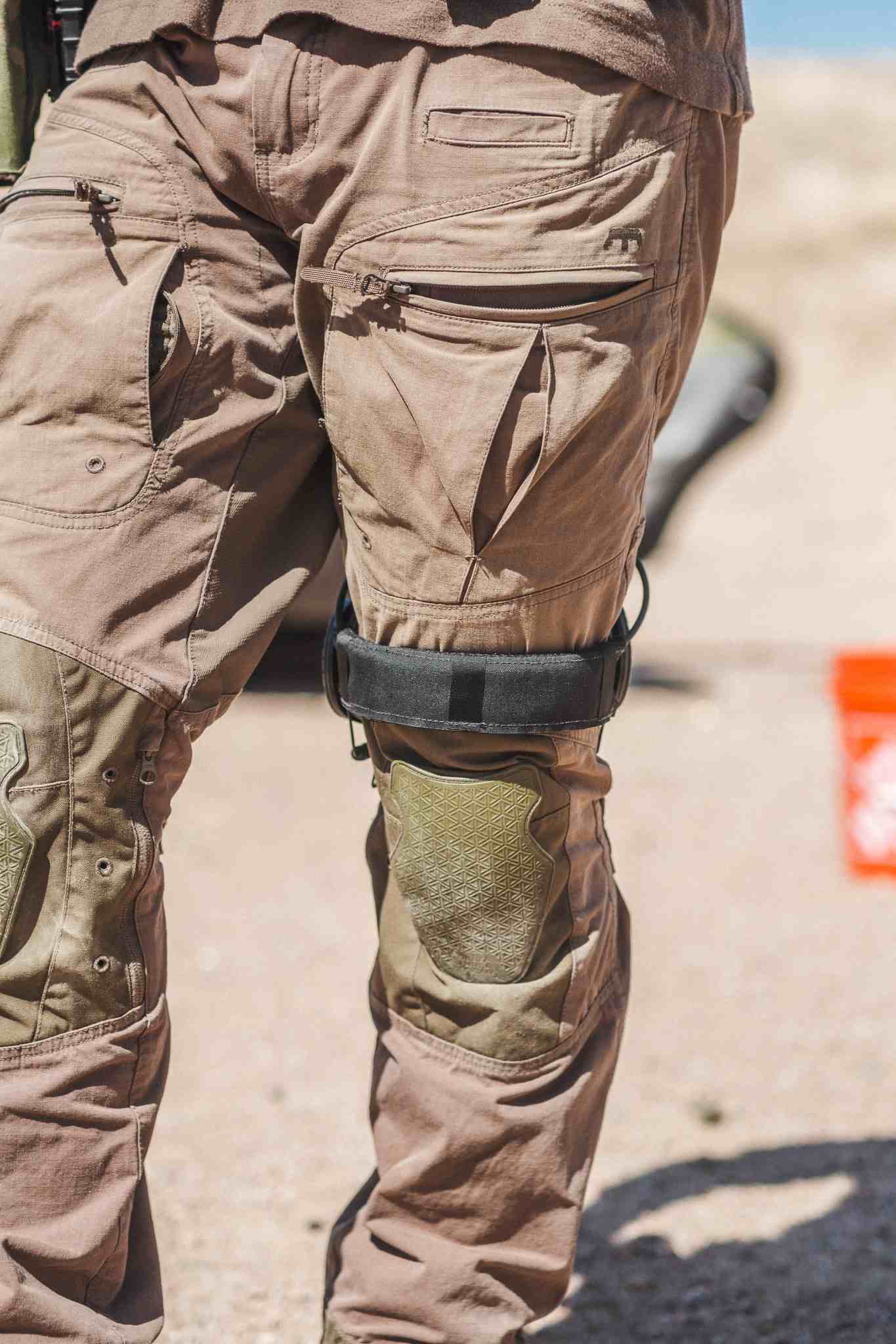 Customer wearing Mantle clothing outdoors